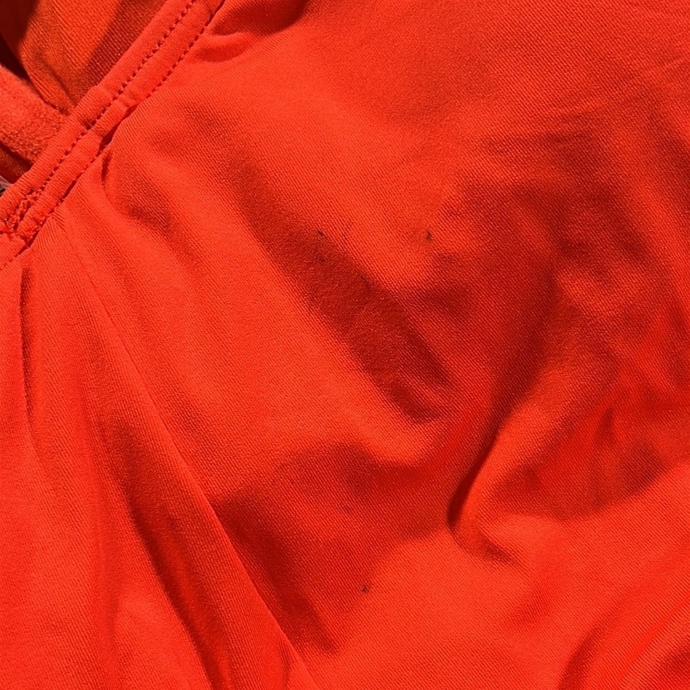 MICHAEL KORS Red Orange Blouson Full Coverage Tie Halter One Piece Swimsuit 10 - Picture 9 of 12